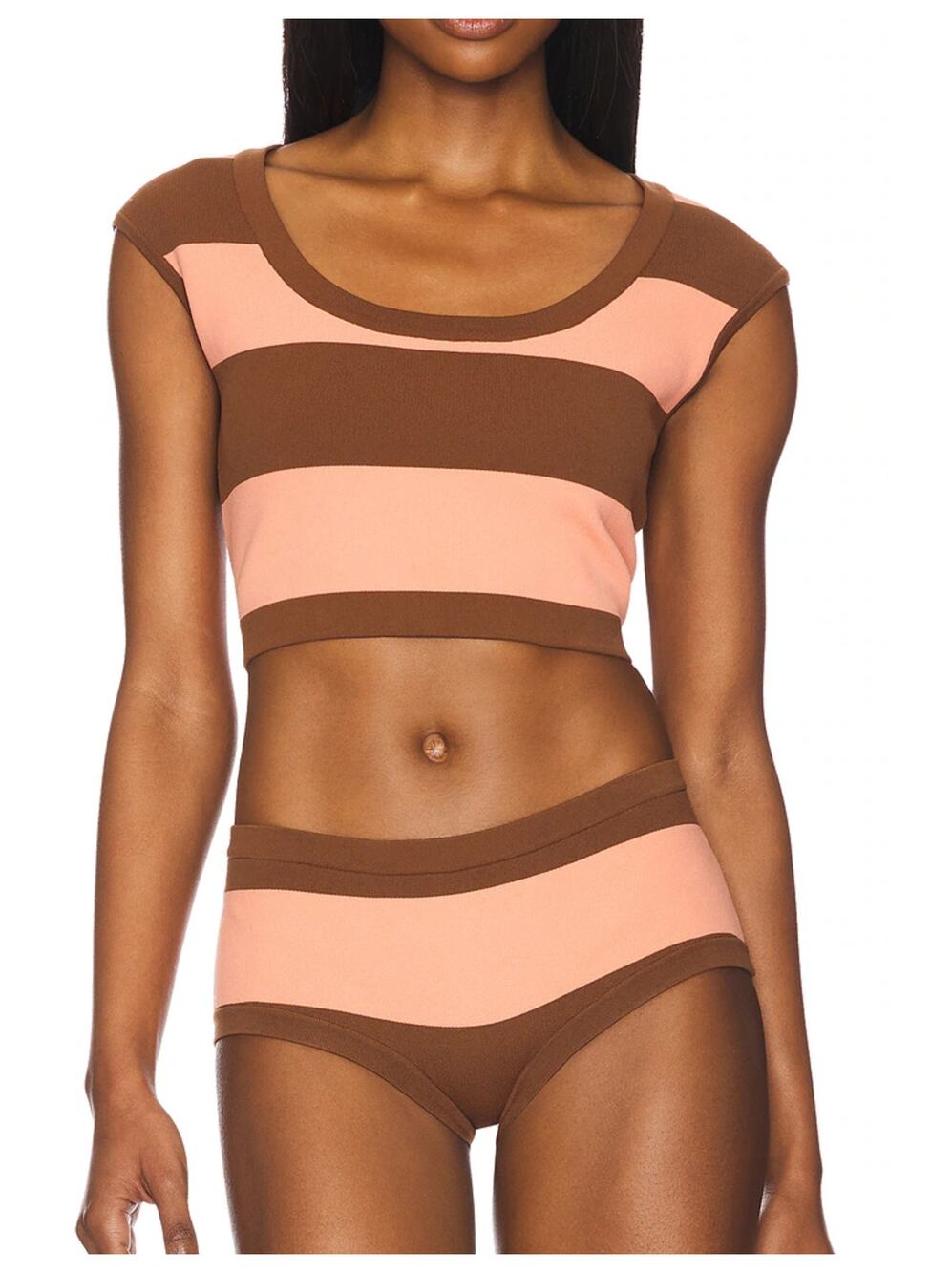 NWT TROPIC OF C Two-Tone Bikini Bottoms Size Small